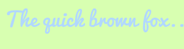 Image with Font Color B1D8FF and Background Color D8FFB1